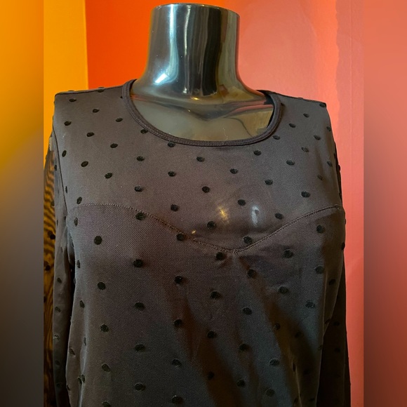 Ricki’s Polka Dot Sheer Long Sleeve ( Small ) - Picture 2 of 4
